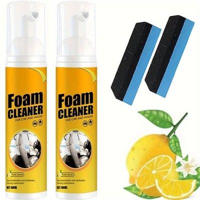 2/4 Pack Multifunctional Foam Cleaner Spray for Car and Home Use 100ml