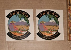 Vintage Tourist Guests Of Mexico Car Decals 