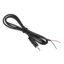 3.5mm Male Jack 1/8" TRS 2 Plug 38.5mm 28AWG Pole Cable, 39.4inches
