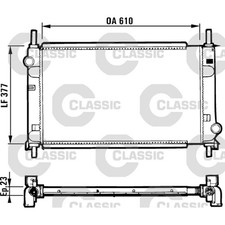 1X VALEO KÜHLER MOTORKÜHLUNG FÜR NEU