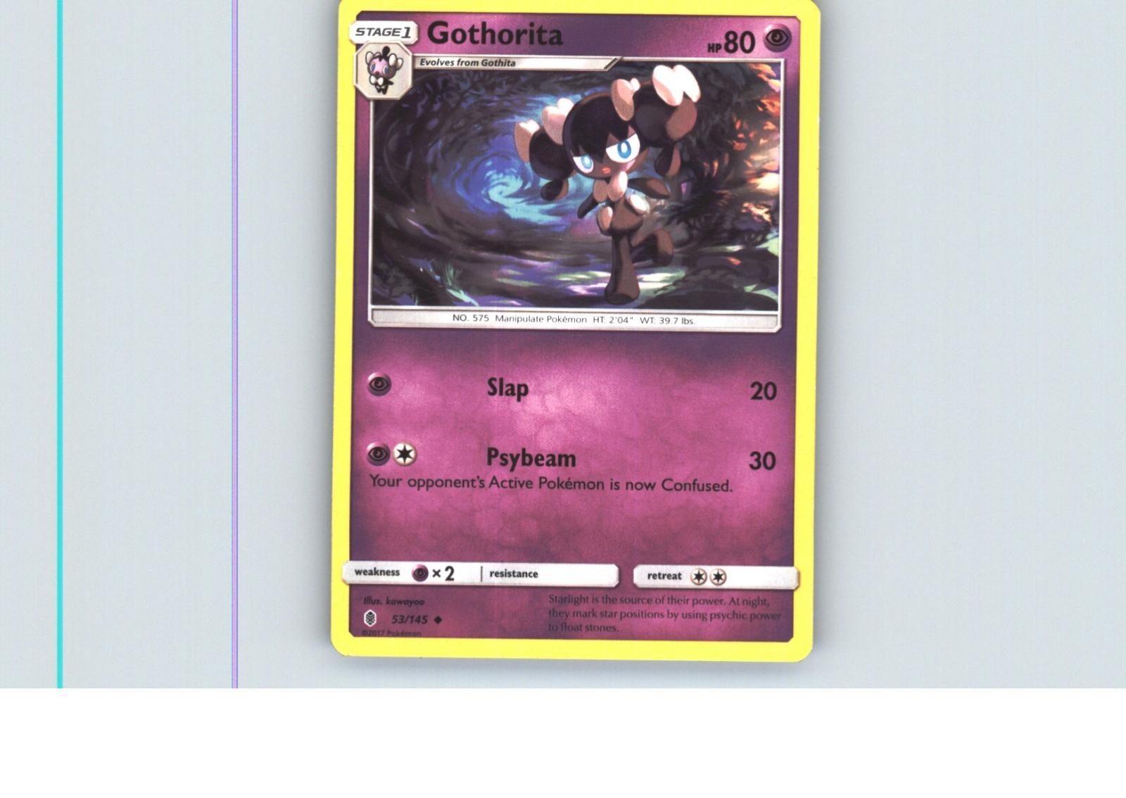 Gothorita 53/145 Uncommon Guardians Rising Pokemon Near Mint