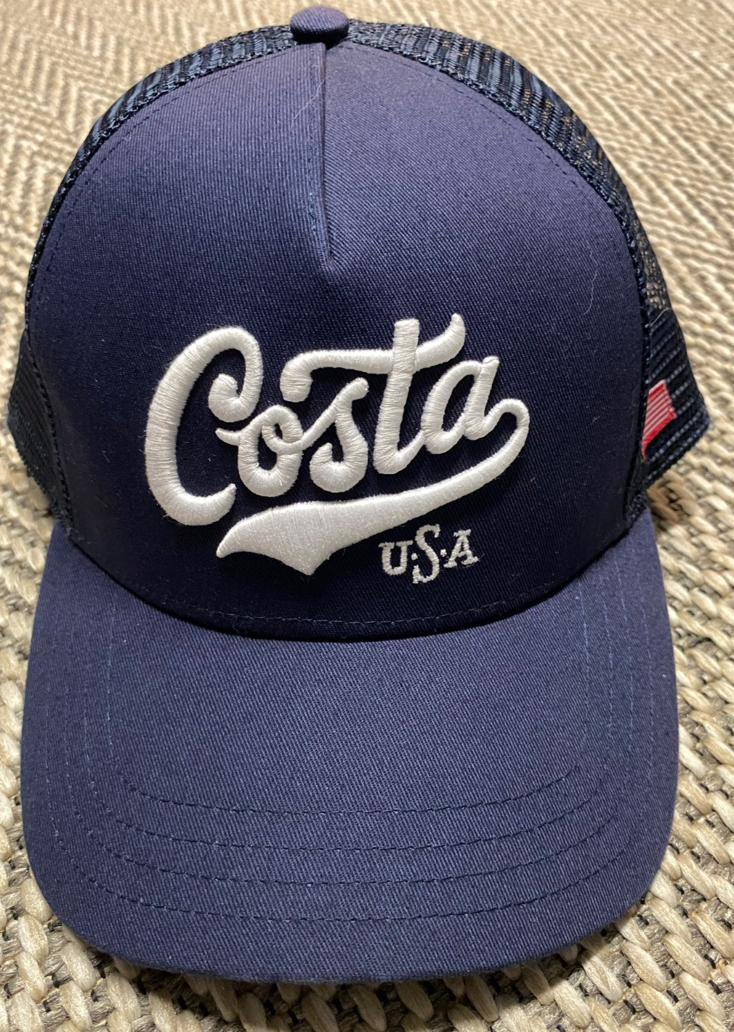 Cap Navy Blue Mesh New
