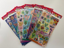 Pokemon Holographic Sticker Sheets Complete Set 6 Japan Eevee Pikachu Starters