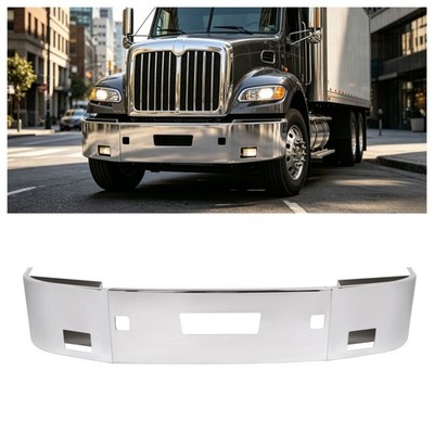 16'' Front Bumper W/Center Cutout & Fog Light Cutouts For Peterbilt 386 2006+