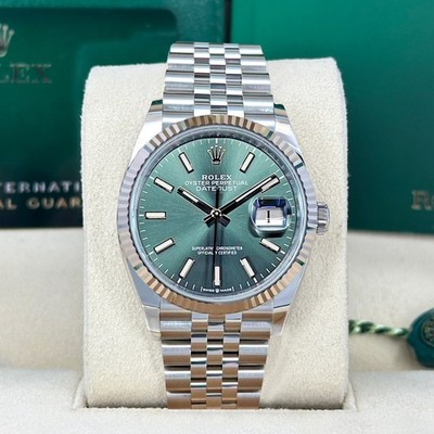 2026 Rolex Datejust 36mm Green, Jubilee, Unworn Full Set Full