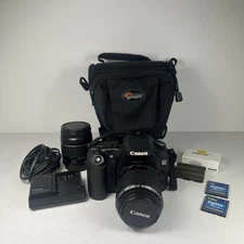 Canon EOS 30D DSLR 8.2MP + 2 Lens, 2 Batteries Charger, 2 Mem Cards & Carry Case