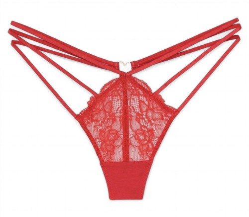 Adore Me Panty Sz 1XL Kimberly Brazilian Thong Strappy Sexy Lace Feminine