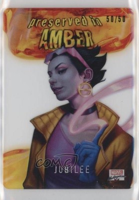 2022 Marvel Masterpieces Preserved in Amber Plexiglass 50/50 Jubilee #PA-12 02aj
