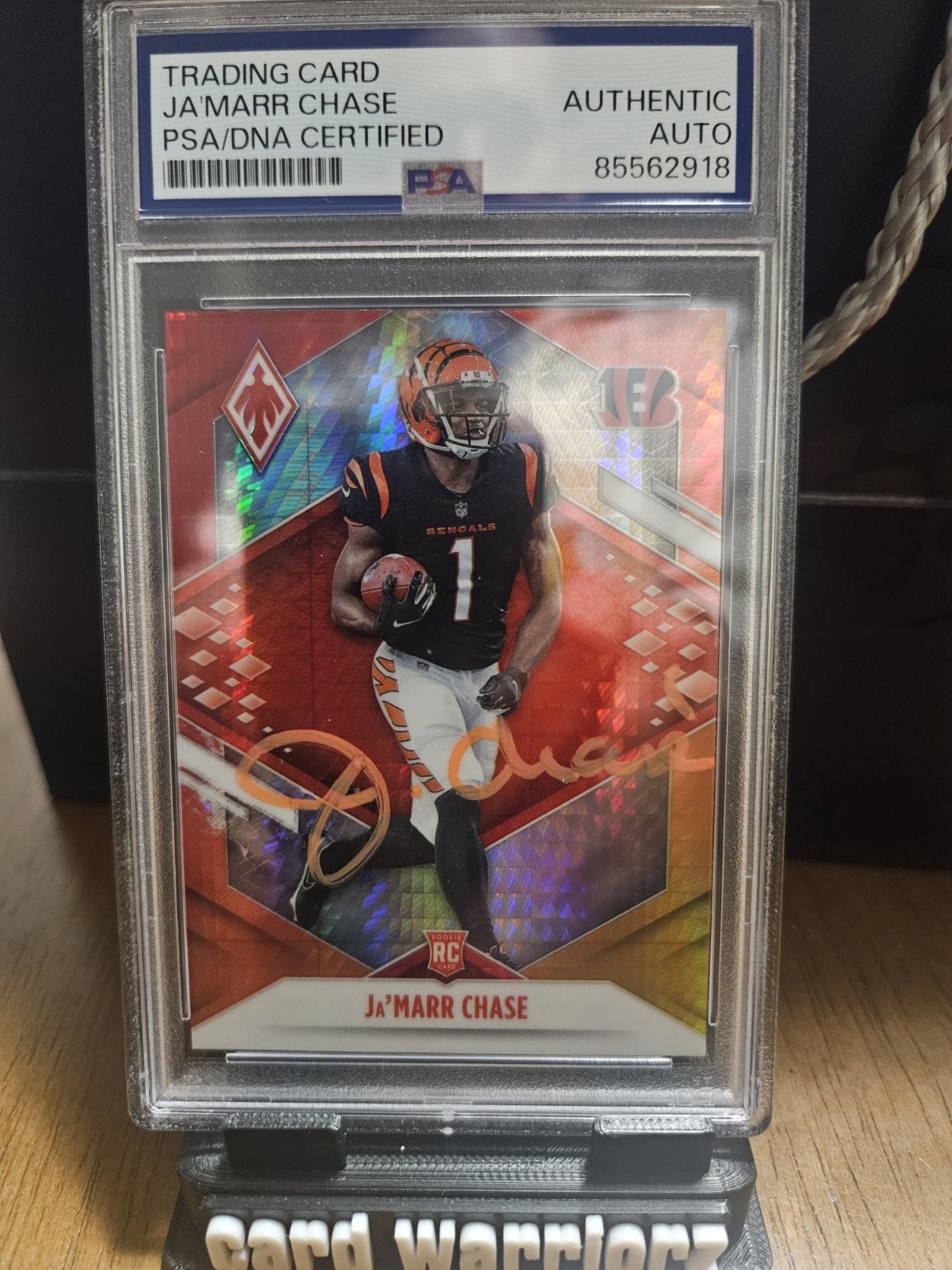 Ja'Marr Chase 2021 Panini Phoenix PSA/DNA Certified Authentic Auto RC