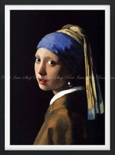Peelable Sticker Wallpaper Poster: Vermeer Girl with a Pearl Earring