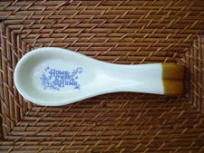 VTG Ceramic Home Sweet Home Spoon Rest Country Kitchen Decoration 70s 80s Style