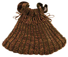 Purse Edwardian-era Beaded Reticule Drawstring Purse 1920s
