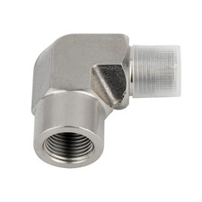 304 Stainless Steel Forged Pipe Fitting, 90 Degree Street Elbow, 1/2" NPT Female