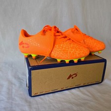 Lianglinia Soccer Cleats Kids 1.5 (EU 33) Orange Yellow Neon Lace Up NIB