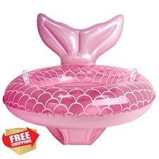 Baby Pool Float Seat Handle Mermaid Infant Toddler Ring