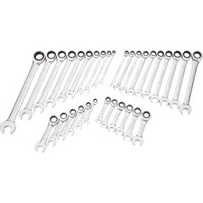 Gearwrench Ratcheting Wrench Set Sae And Metric-- 32-pc. Gearwrench Ratcheting Wrench Set Sae And Metric-- 32-pc.
