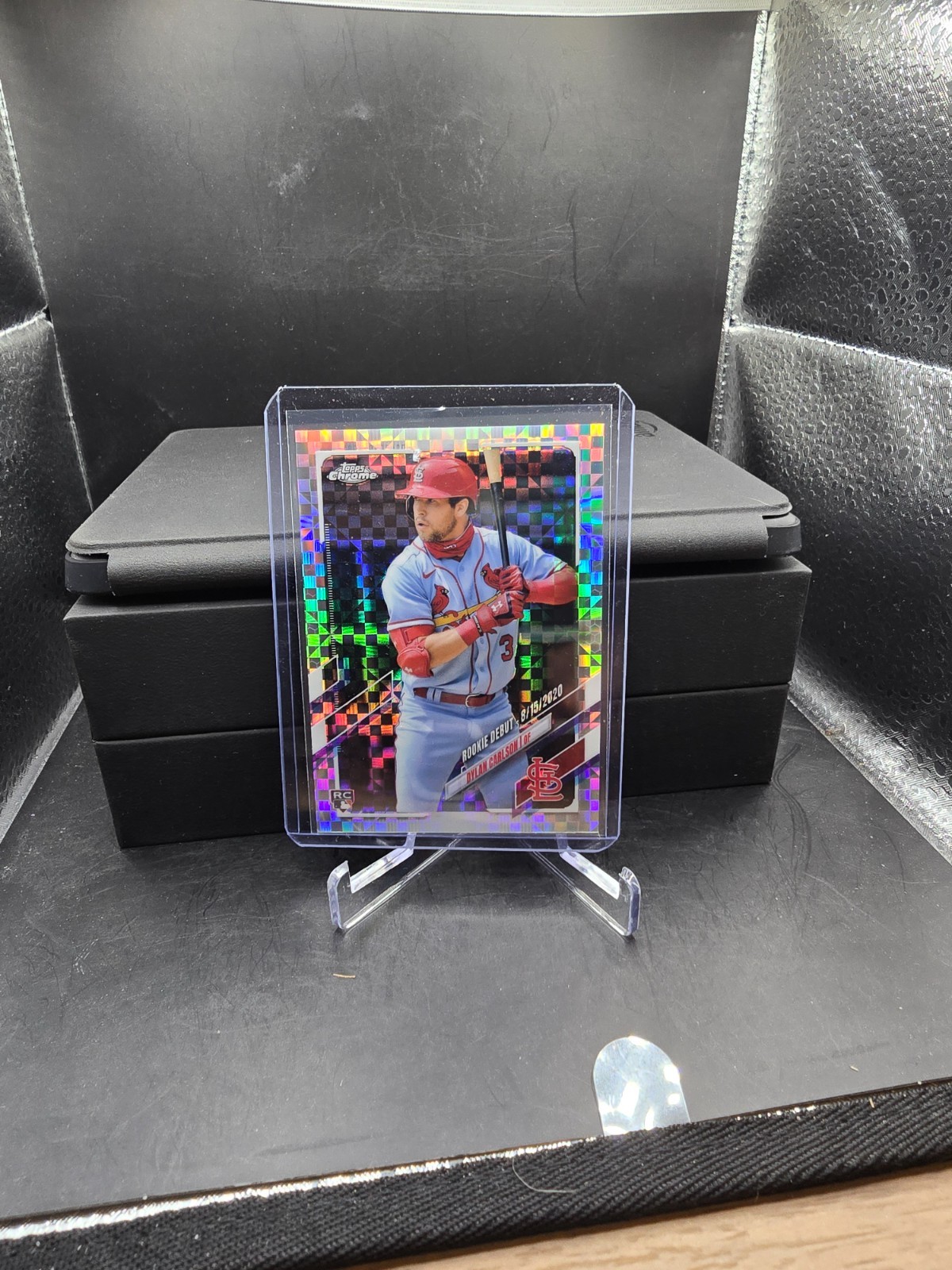 2021 Topps Chrome Update Debut X-Fractor /99 Dylan Carlson Rookie RC