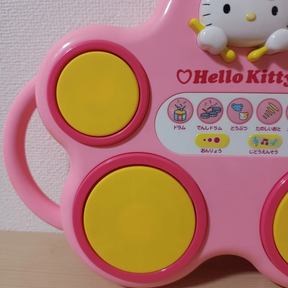 Hello Kitty Electronic Drum Toy Sanrio Japan w/ Box & Sticks – Tested Works Cute - Image 4 of 4