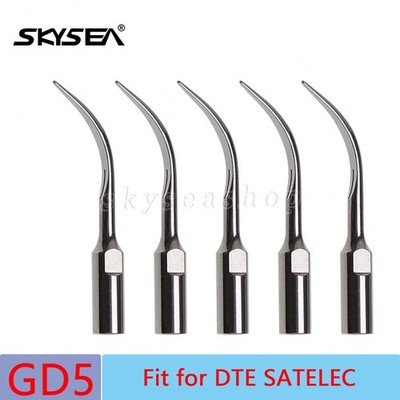 5pcs Dental Ultrasonic Piezo Scaler Scaling Tips GD5 fit DTE SATELEC SKYSEA