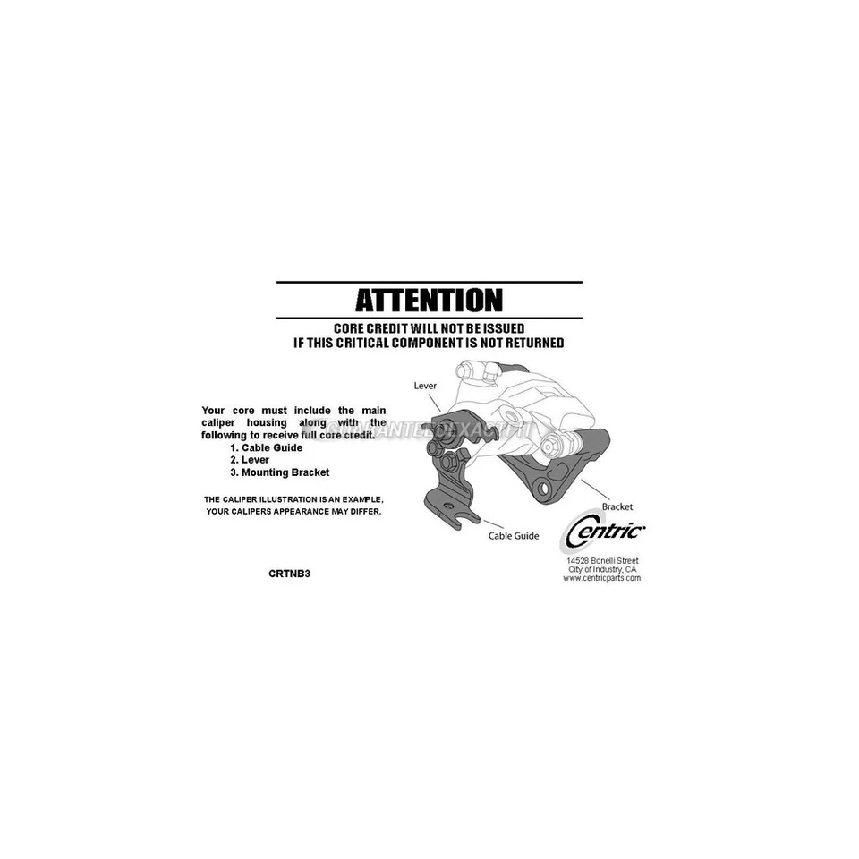 For Audi 90 Quattro 1993 1994 1995 Centric Rear Right Brake Caliper TCP - Image 3 of 3