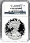 Photo of a 2013-W American Silver Eagle Proof from an eBay listing that sold on Jul 18, 2026
