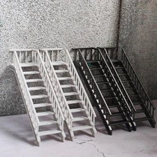 Diorama 1/64 Staircase Model City Garage Building Scene Props Model Accessories