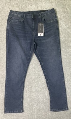 NWT The Perfect Jean NYC Jeans Mens 38x30 Blue Slim Fit Stretch Denim