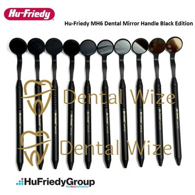 Hu-Friedy MH6 Dental Mirror Handle Black Edition with MIR5DS Set of 10 Pcs