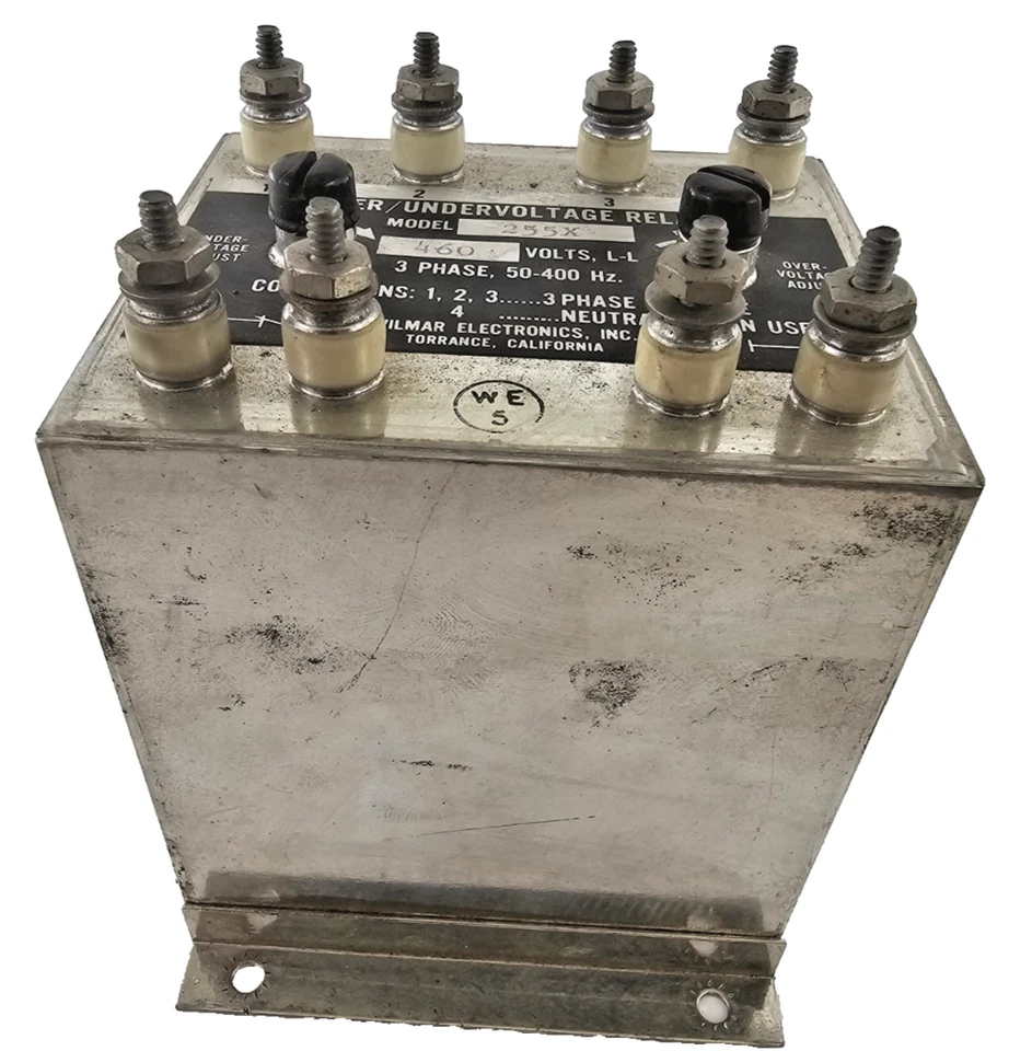 W255X OVER/UNDERVOLTAGE RELAY 50-400 HZ 460 V 3 PHASE 3 WIRE 373 - Image 2 of 4