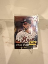 2022 Topps Chrome Platinum Anniversary #186 Spencer Strider Base Chrome