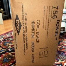 Case Of Black Dowsil 756 Sausages .  (Expired 12/2024 Case). Great Price!