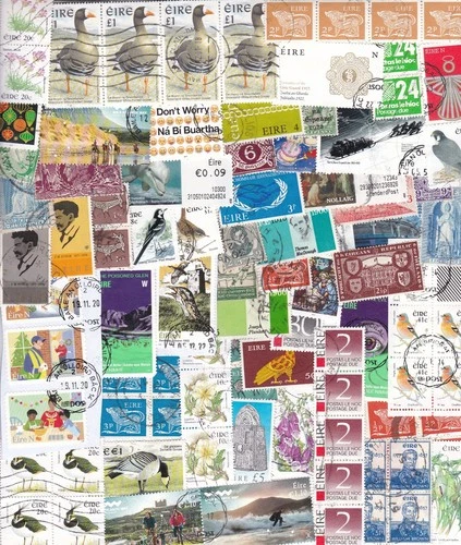 IRELAND HUGE ALL PERIODS UNCHECKED USED COLLECTION/ACCUMULATION 2000+ STAMPS