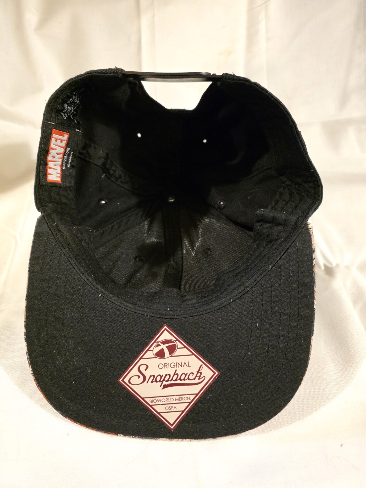 Marvel Deadpool Comic Print Snapback Baseball Cap… - image 6