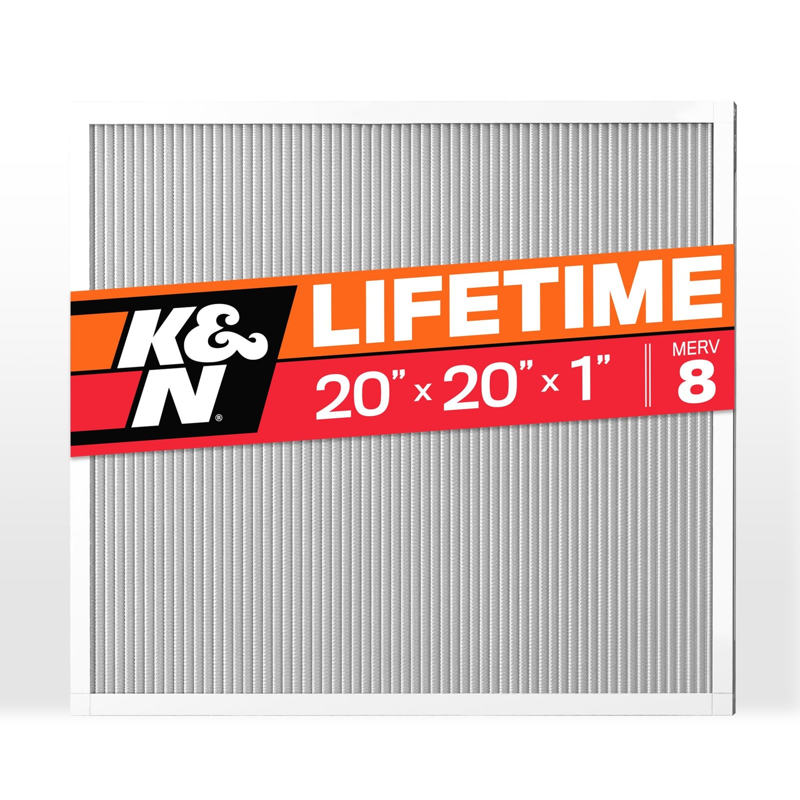 KN 20X20X1 HVAC Furnace Air Filter, Lasts a Lifetime, Washable, Merv 8, the L...