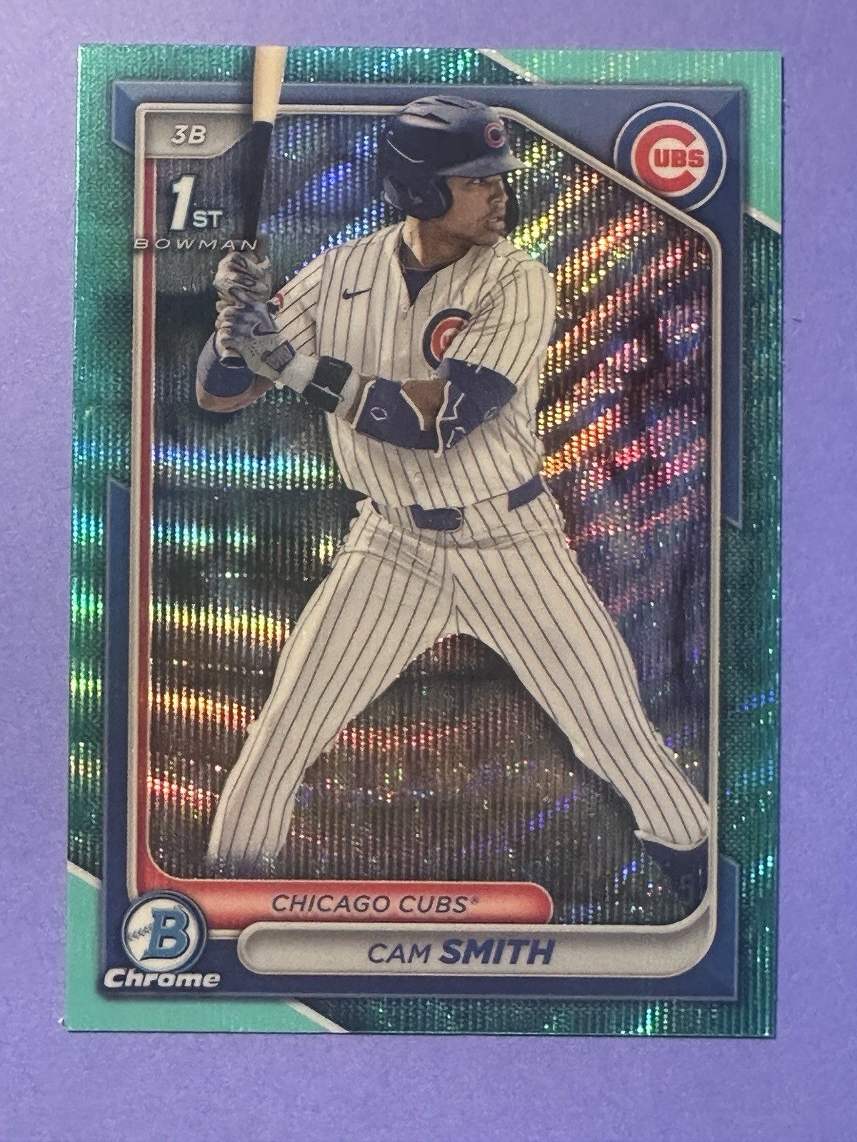2024 Bowman Draft - Chrome Cam Smith #BDC-67 Aqua Wave Refractor /125 RC Astros