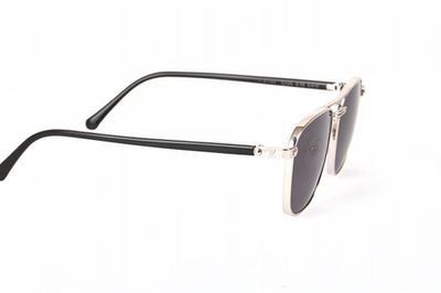 LOUIS VUITTON MEN'S LV Signature Metal Square Sunglasses Z1942U BK