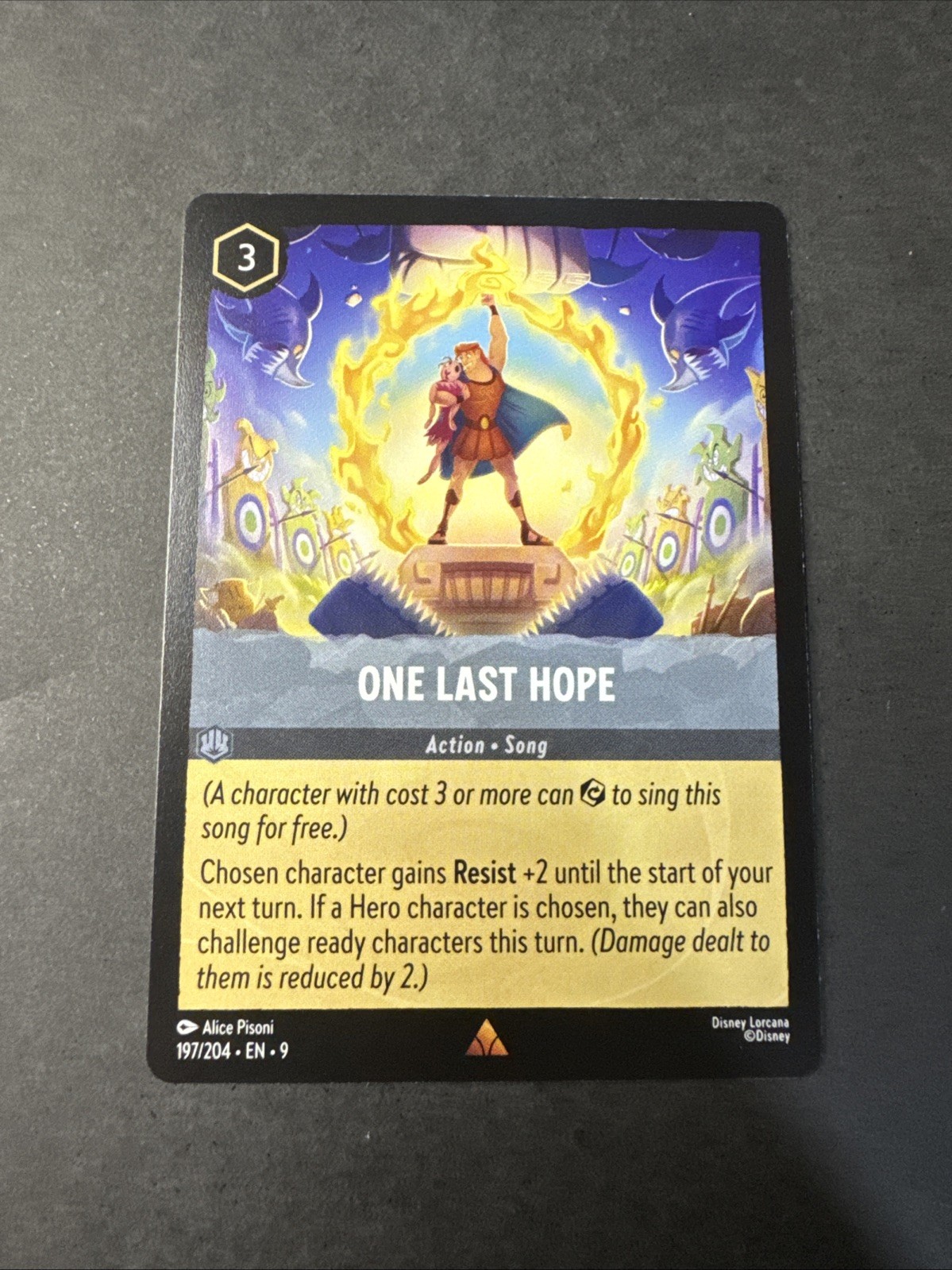One Last Hope Rare 197/204 Lorcana Fabled NM