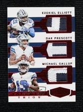 2018 Plates & Patches Talented Trios Red 1/10 Dak Prescott Ezekiel Elliott 1q7k