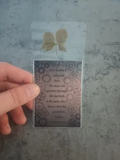 Four Leaf Clover Bookmark Handmade Lucky Gift For Readers Steampunk Metaphysical