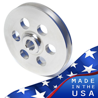 Ford 302 289 Power Steering Pulley V-Belt SBF Press Fit Billet Aluminum PS
