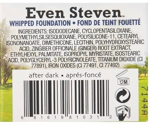 Even Steven Whipped Foundation After Dark 13.4 ml Paraben & Cruelty free TheBalm - Picture 11 of 12