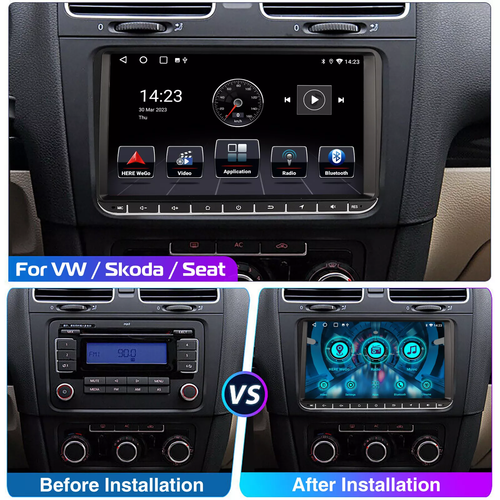 For VW Golf MK5 MK6 Passat Jetta Apple Carplay Car Radio Stereo GPS BT Head Unit - Picture 6 of 20