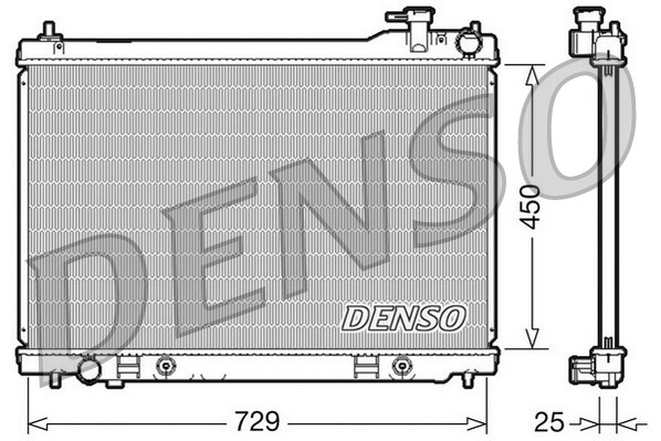 RADIATOR ENGINE COOLING DRM46100 FOR INFINITI VQ35DE 3.5L 6cyl FX - Image 2