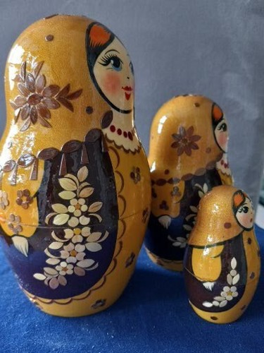 Unique Russian Wooden Nesting Dolls Matryoshka 7.5" 8 pcs handmade. - Picture 3 of 4