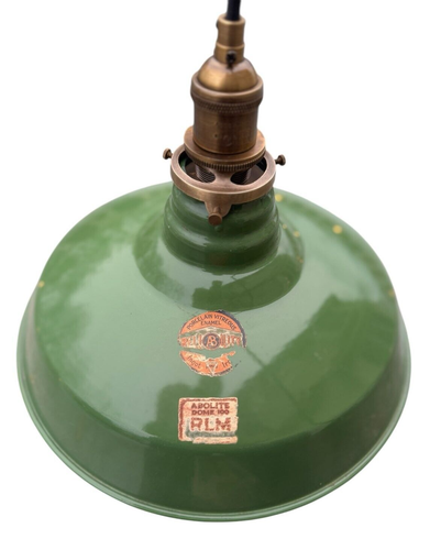 Abolite 12" Porcelain Green Barn Industrial Light Enamel Vintage Barn Corded A - Picture 12 of 20