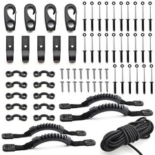 Kayak Carry Handle Rigging Kit - 4 Pcs Kayak Canoe Carry Handles with Rivet P...