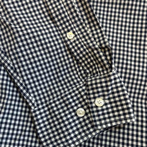 Michael Kors Oberhemd Herren blau weiß kariert Knopfleiste Gr. XXL Besatz Stretch - Bild 2 von 10