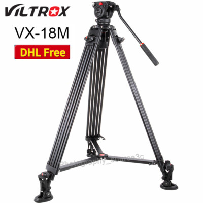 VILTROX VX-18M Camera DSLR Tripod 360° Panoramic Fluid Damping Head Payload 10Kg