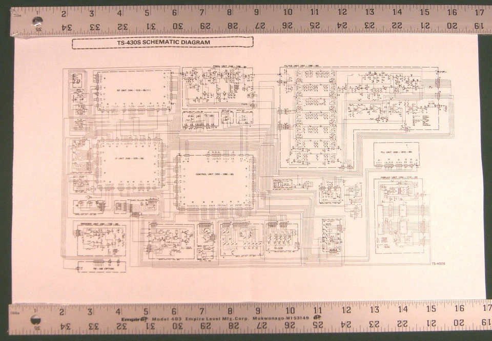 Kenwood TS-430S Instruction & Service Manuals: 11" X 17" Foldout Diagrams! - Image 2 of 4