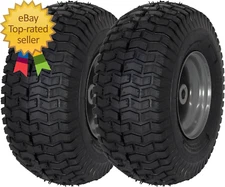 21446-2PK 15X6.00-6 Tire and Wheel Assembly, Pneumatic Replacement Lawn Mower Fr